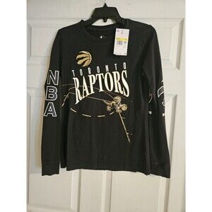 The Nike Tee NBA TORONTO RAPTORS LONG SLEEVE Black SHIRT Womens Small Basketball